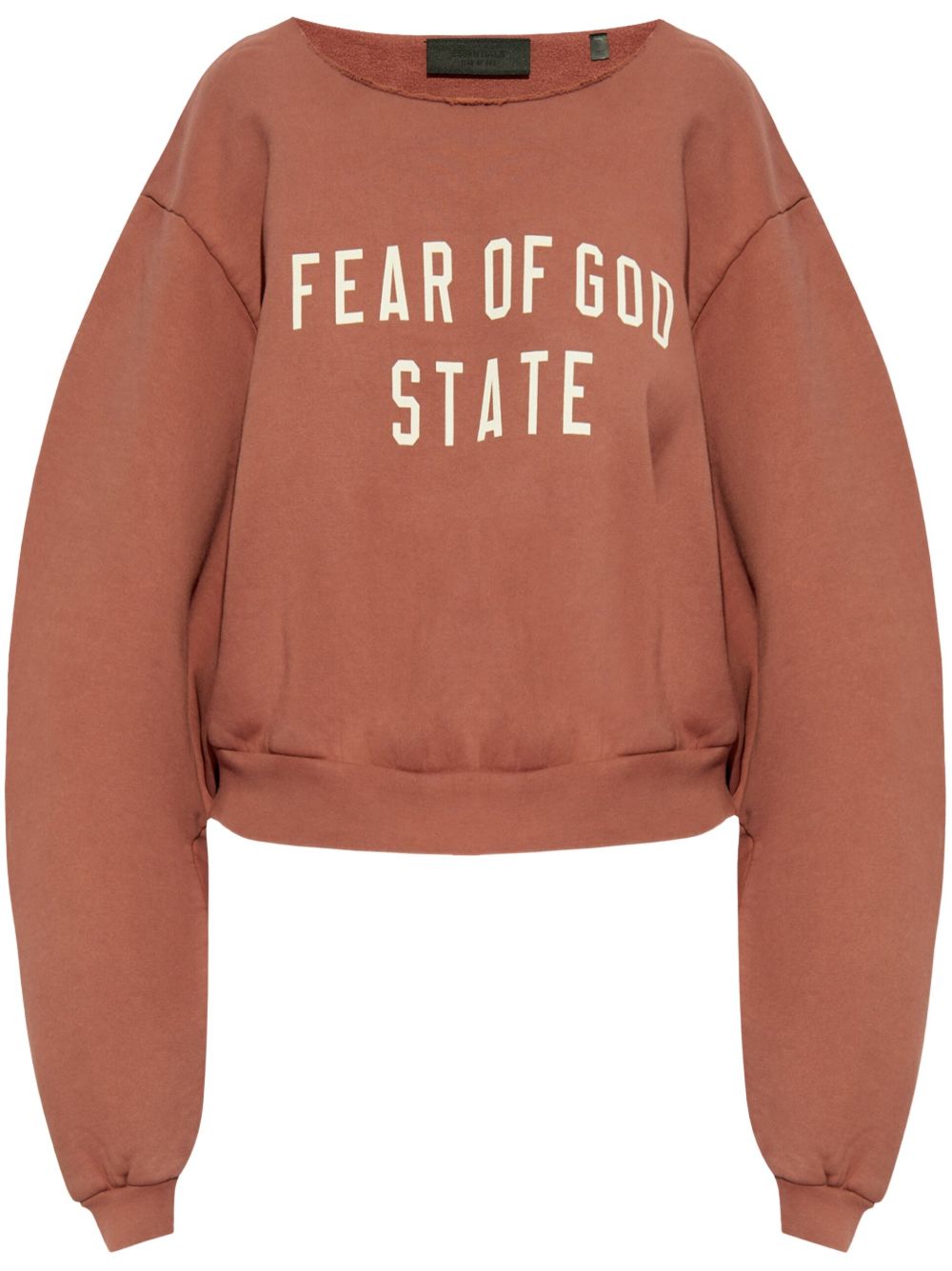 FEAR OF GOD ESSENTIALS logo-print cotton-fleece sweatshirt - Pink