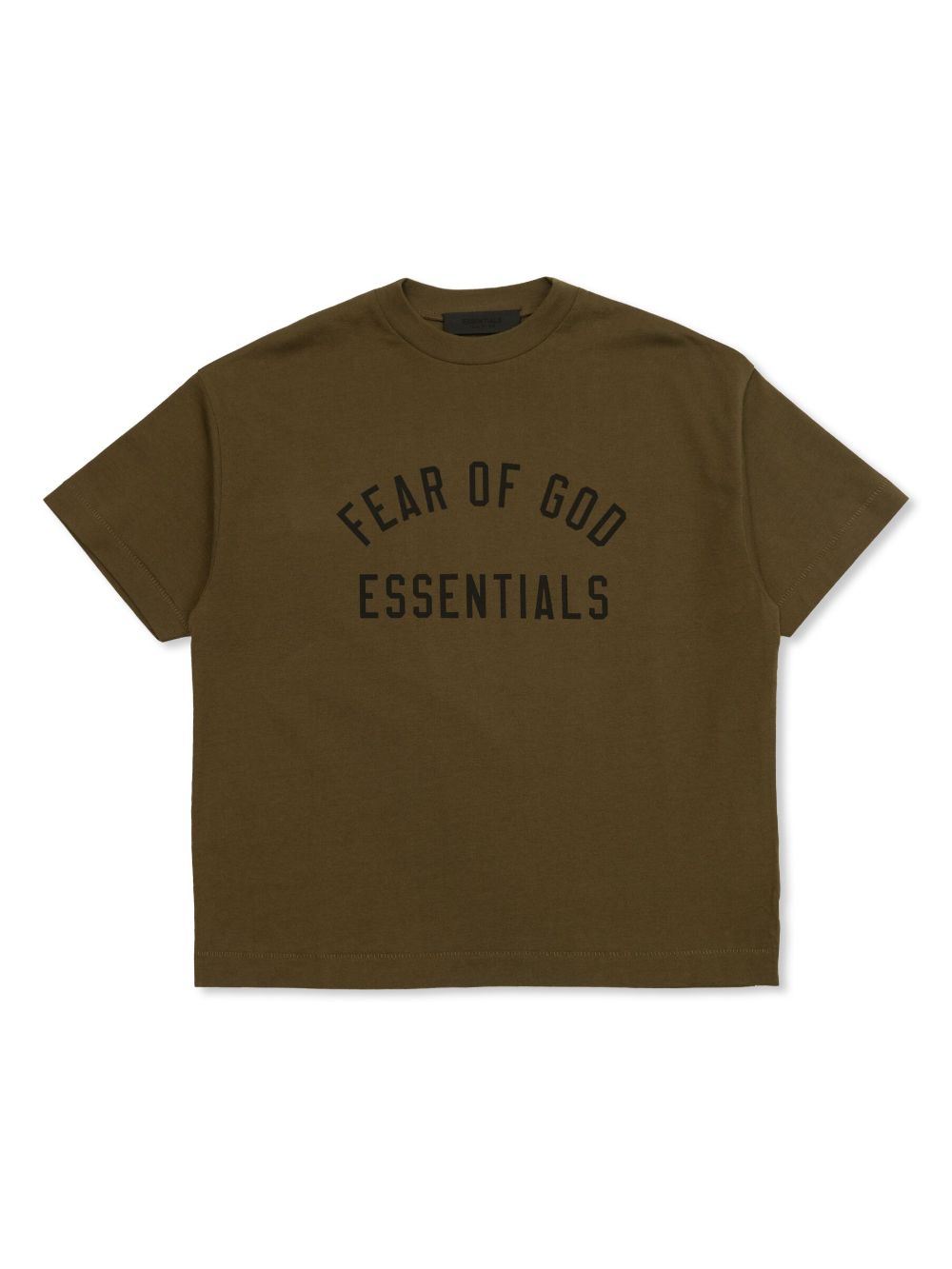 FEAR OF GOD ESSENTIALS KIDS logo print t-shirt - Green