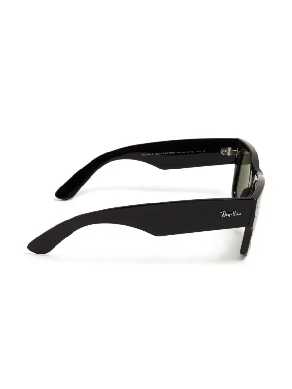 美品 Ray-Ban ブラック メガウェイファーラー サングラス イタリア製 Ray-Ban メガ ウェイファーラー サングラス | ブラック | FARFETCH JP