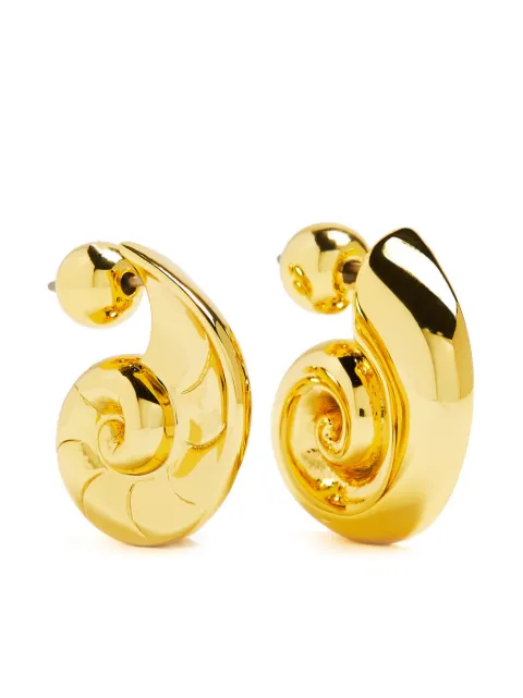 Jenny Bird aretes con logo grabado