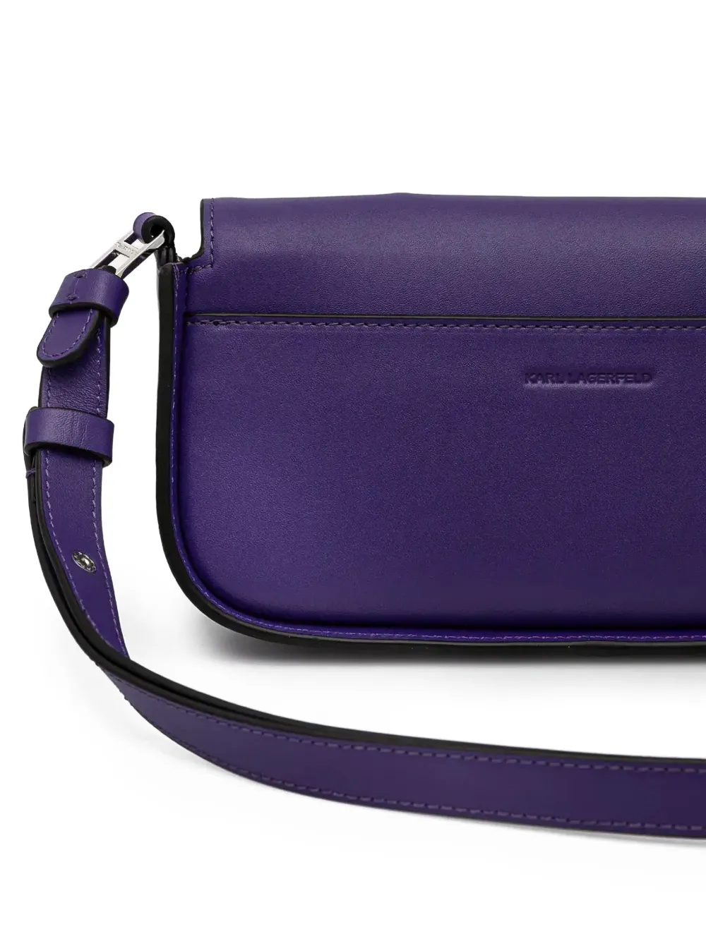 Karl Lagerfeld K Signature crossbodytas met satijnen-effect Paars