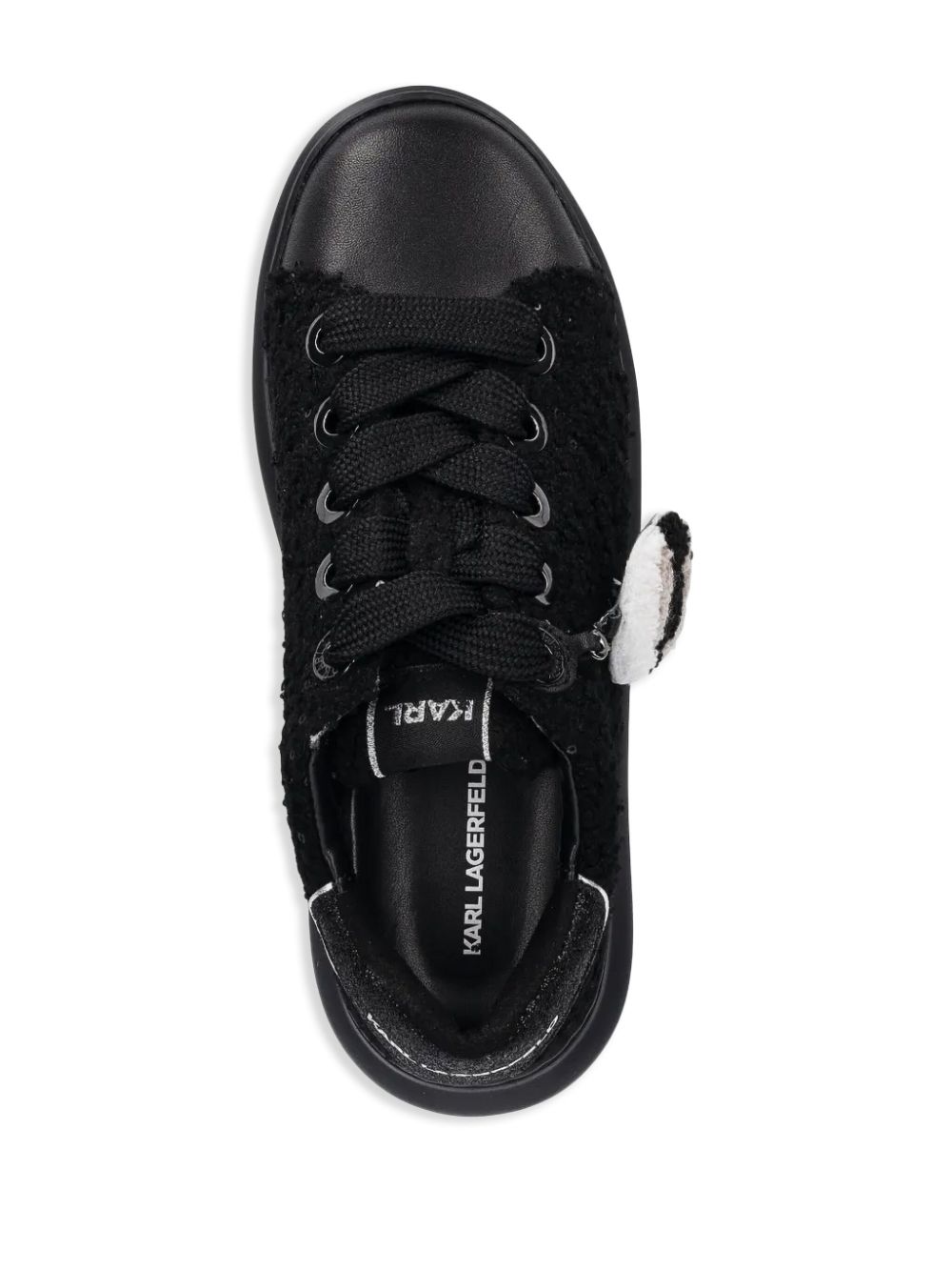 Karl Lagerfeld bouclé sneakers Black