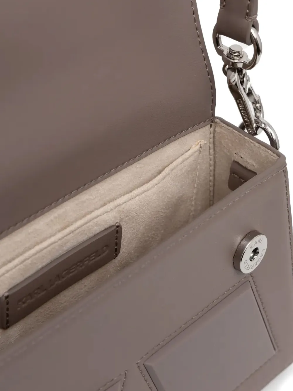 Karl Lagerfeld Icon K kleine crossbodytas Grijs