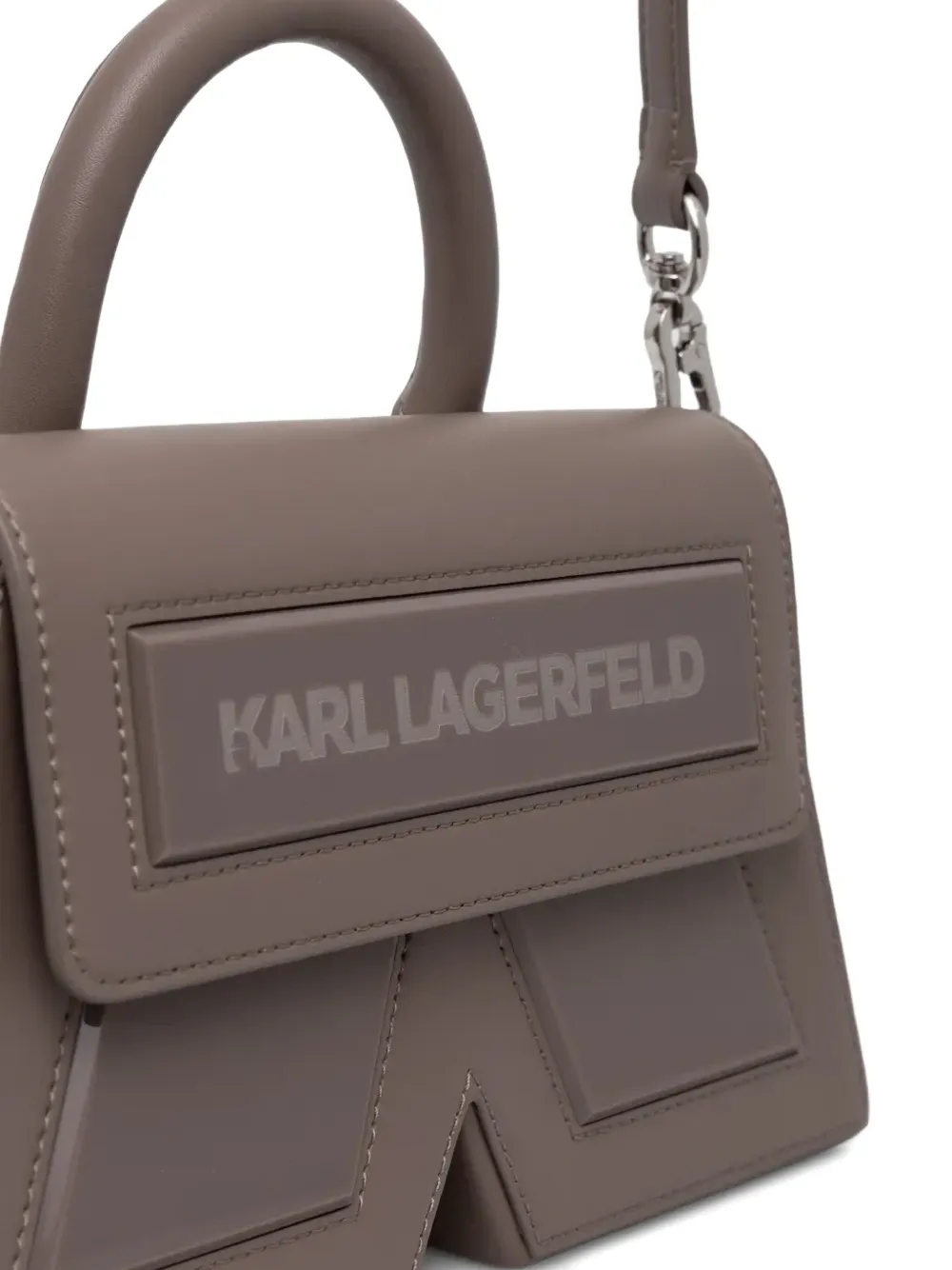 Karl Lagerfeld Icon K kleine crossbodytas Grijs