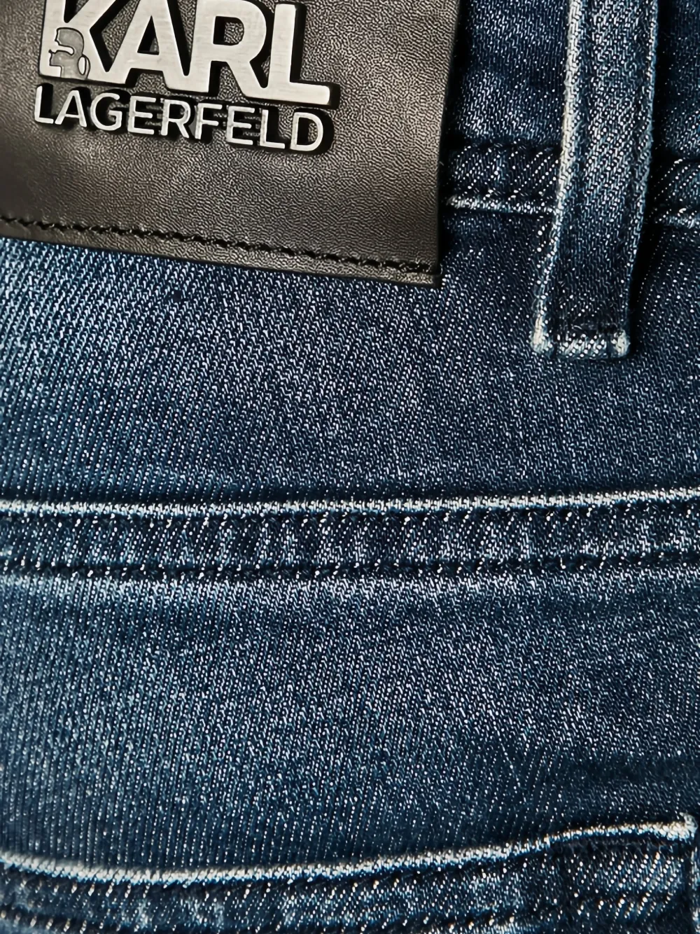 Karl Lagerfeld Jeans met logopatch Blauw