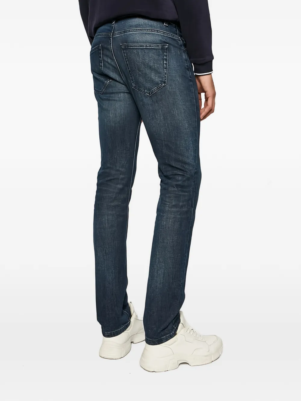 Karl Lagerfeld Jeans met logopatch Blauw