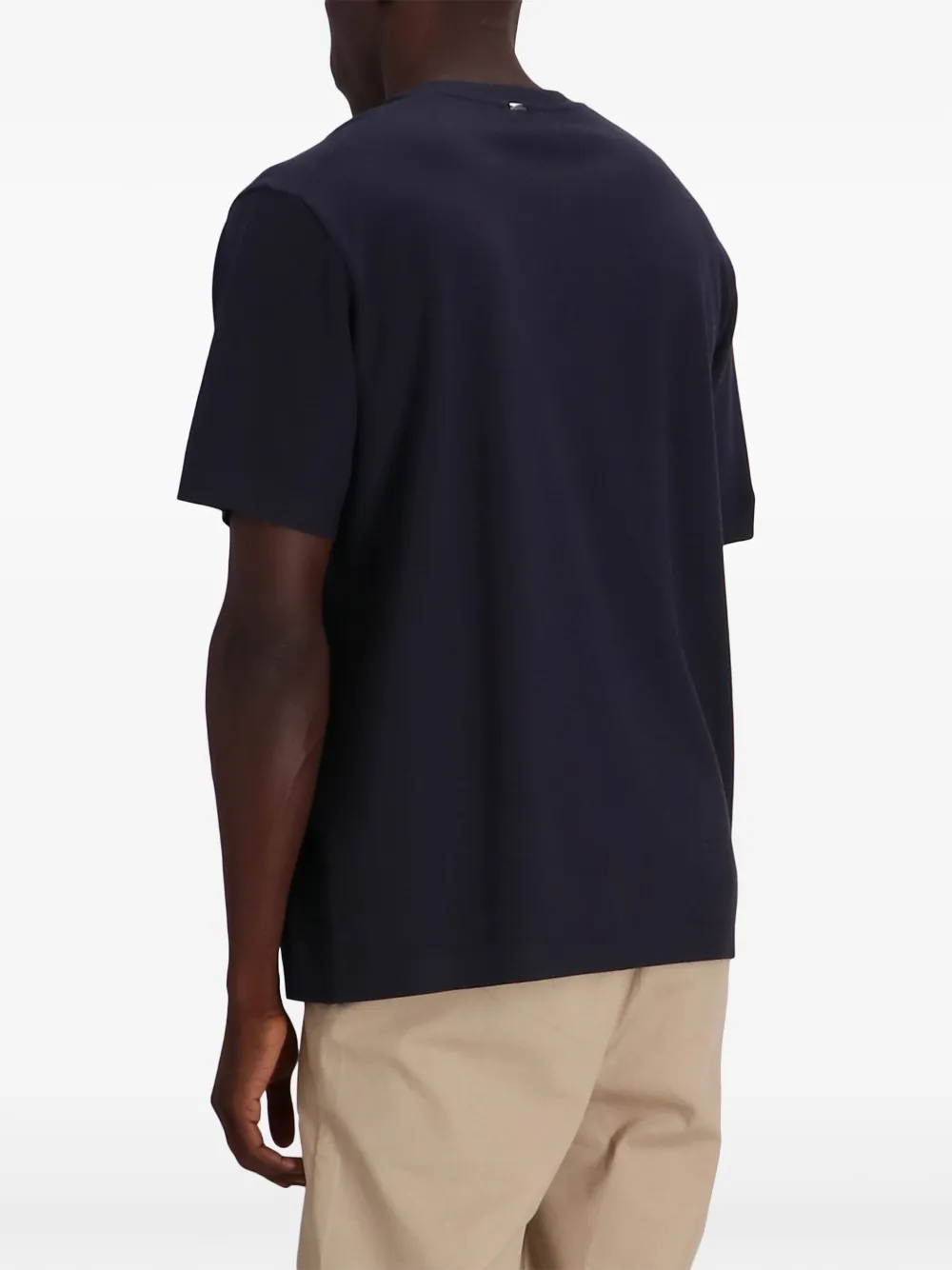 Herno T-shirt met opgestikte zak Blauw
