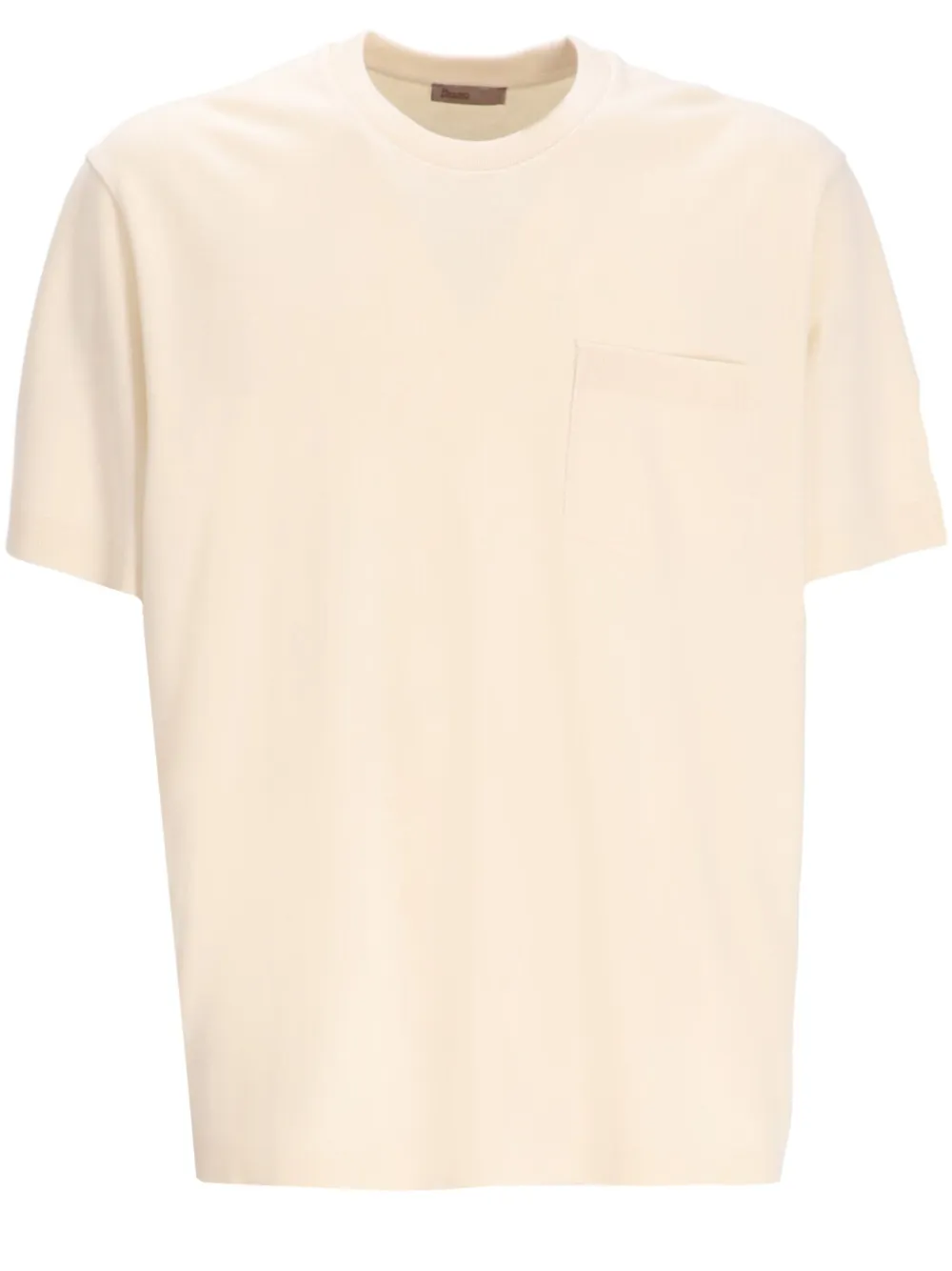 Herno T-shirt met opgestikte zak Wit