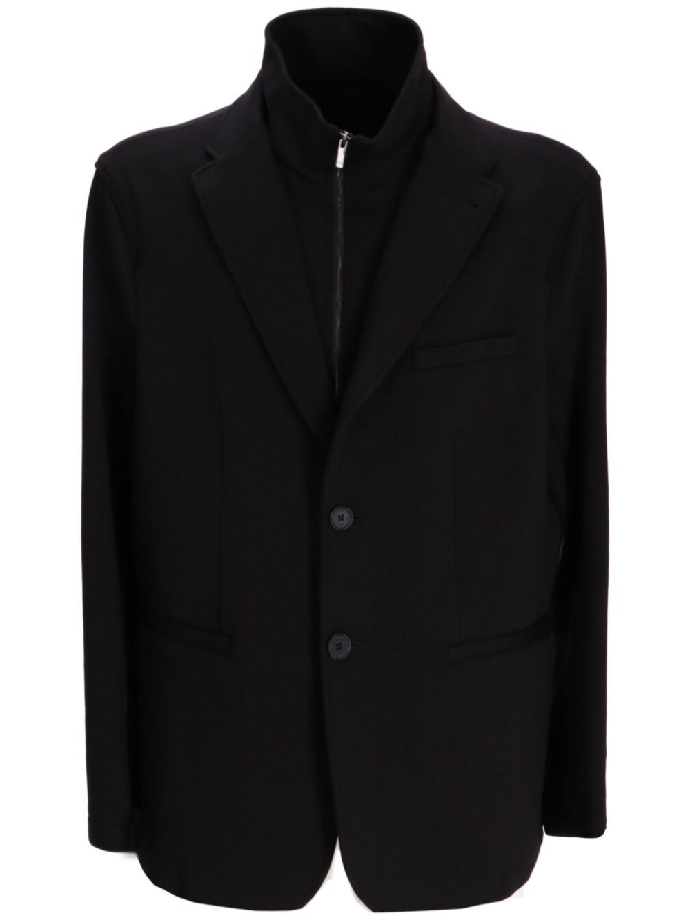 Armani Exchange single-breasted blazer - Black