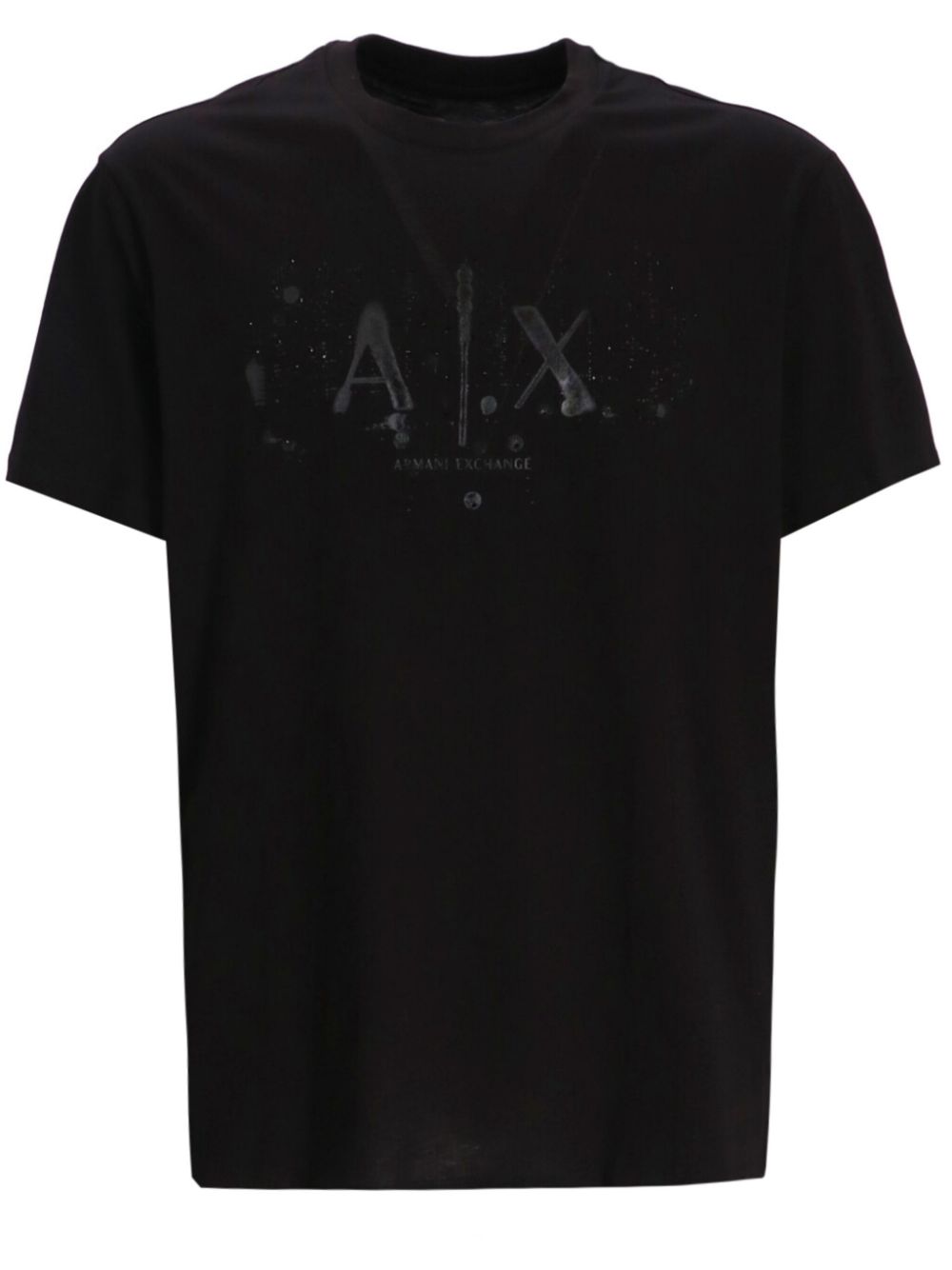 Armani Exchange logo-print T-shirt - Black