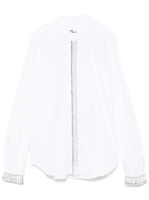 Noir Kei Ninomiya safety-pin embellished shirt