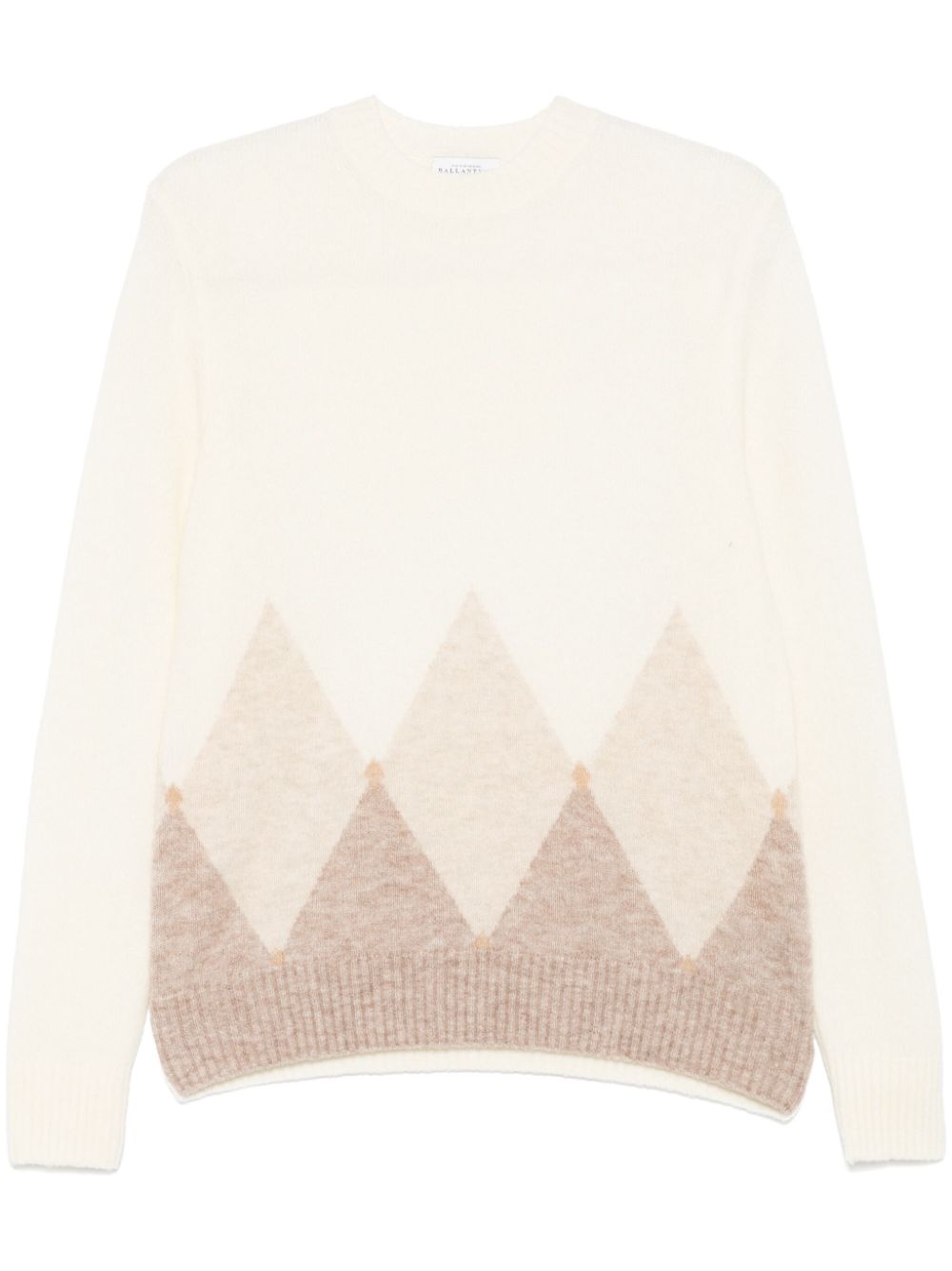 Ballantyne argyle-intarsia sweater - Neutrals