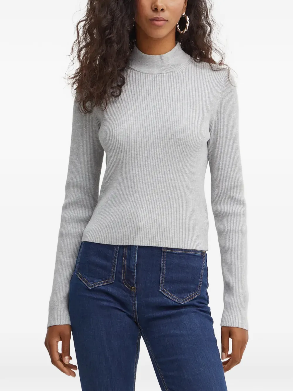 Michael Kors ribbed-knit sweater Grijs