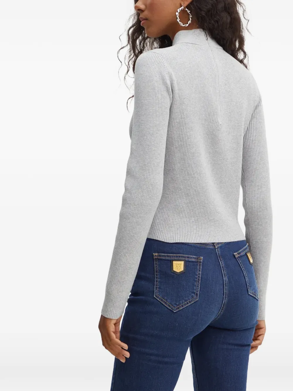 Michael Kors ribbed-knit sweater Grijs