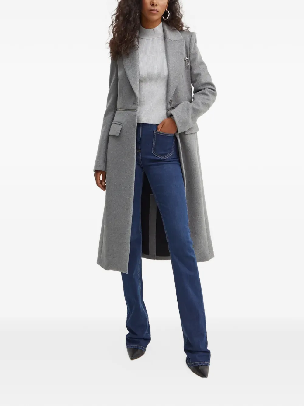 Michael Kors ribbed-knit sweater Grijs