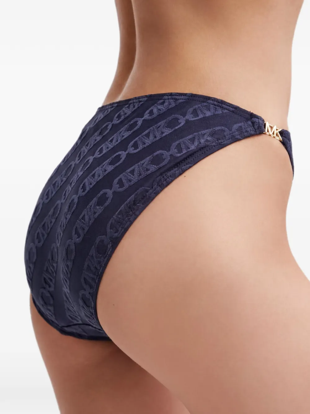 Michael Kors logo-pattern bikini bottoms Blauw