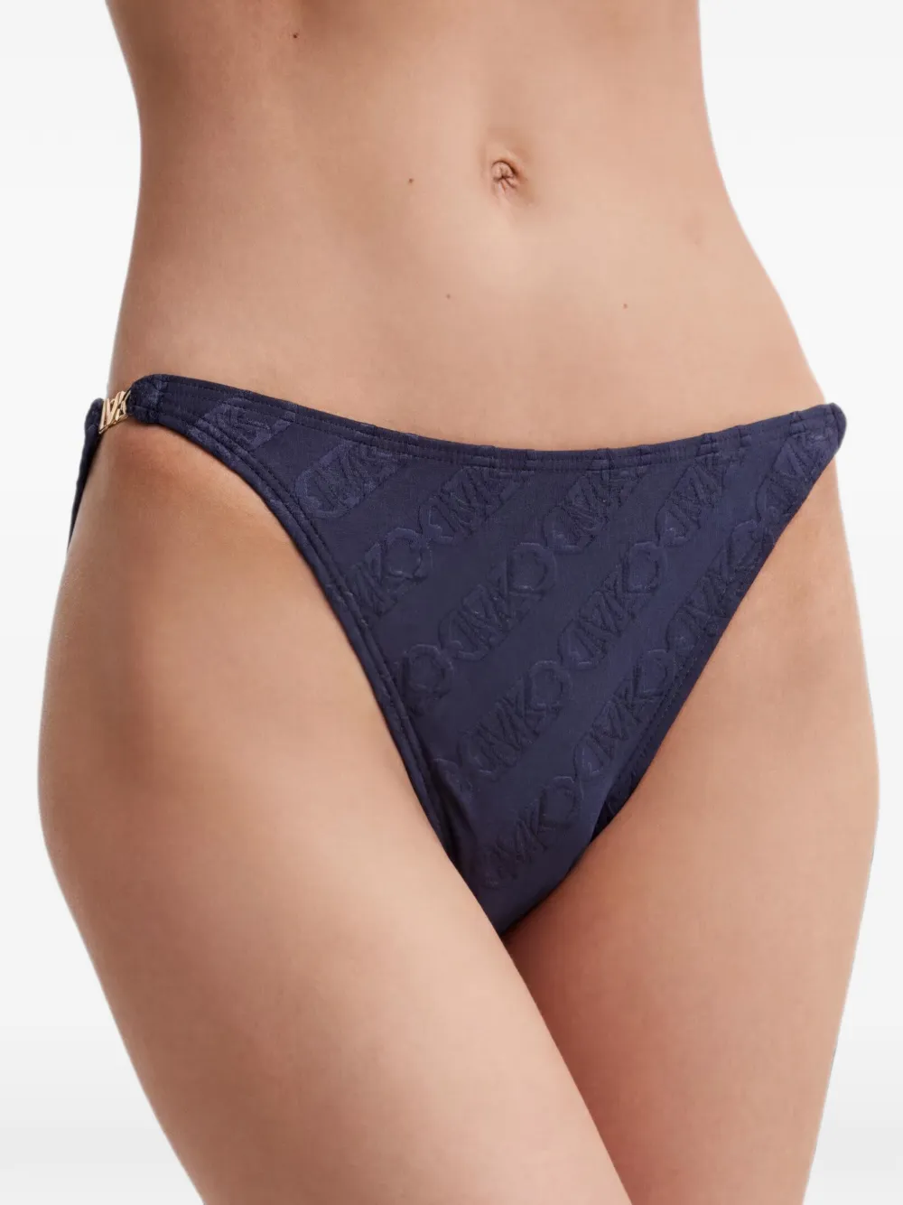 Michael Michael Kors logo-pattern bikini bottoms - Blu