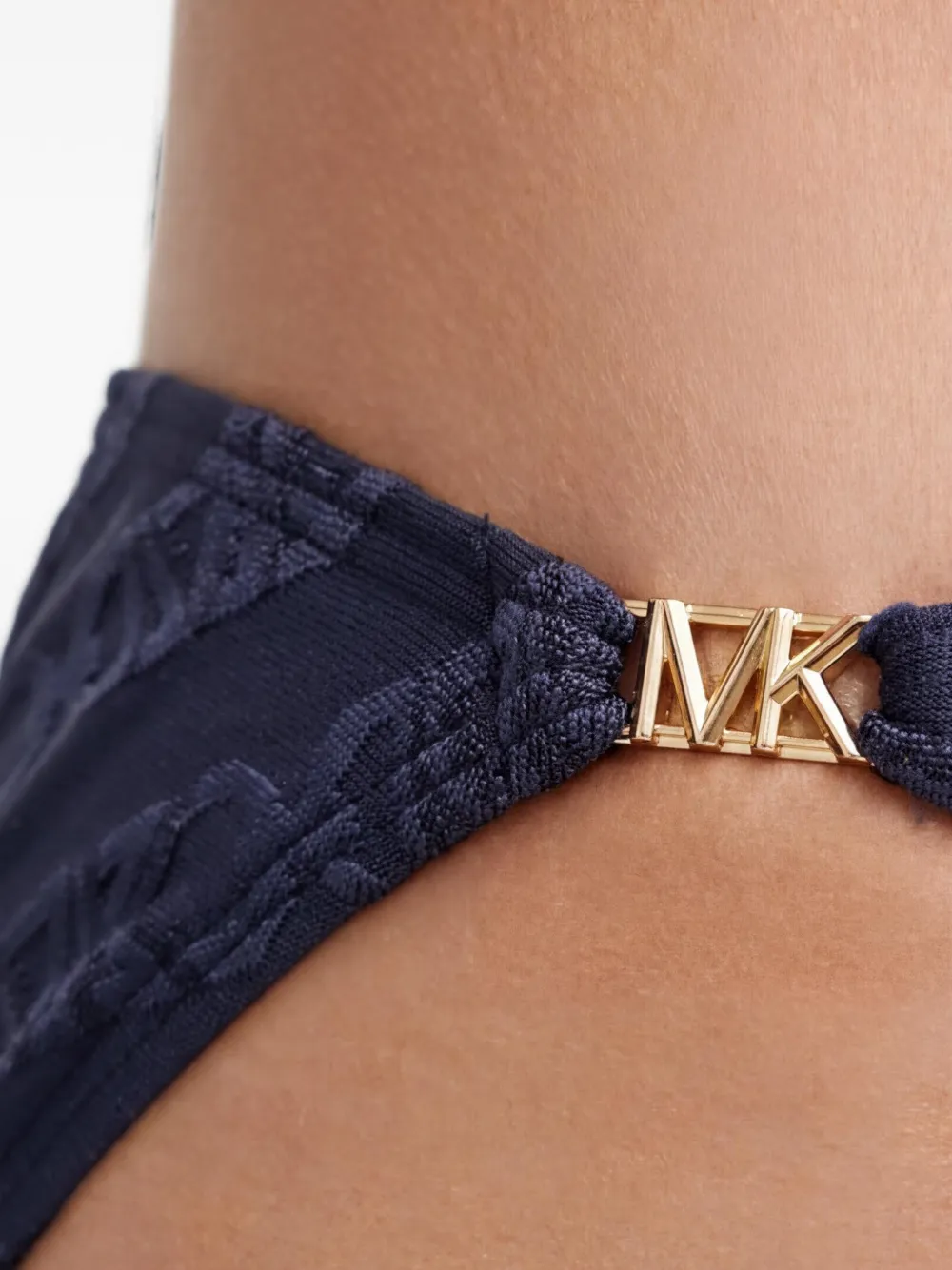 Michael Kors logo-pattern bikini bottoms Blauw