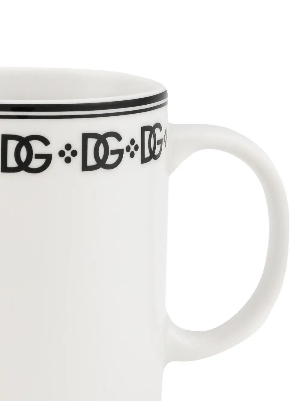 Dolce & Gabbana Porcelain Mug In Weiss