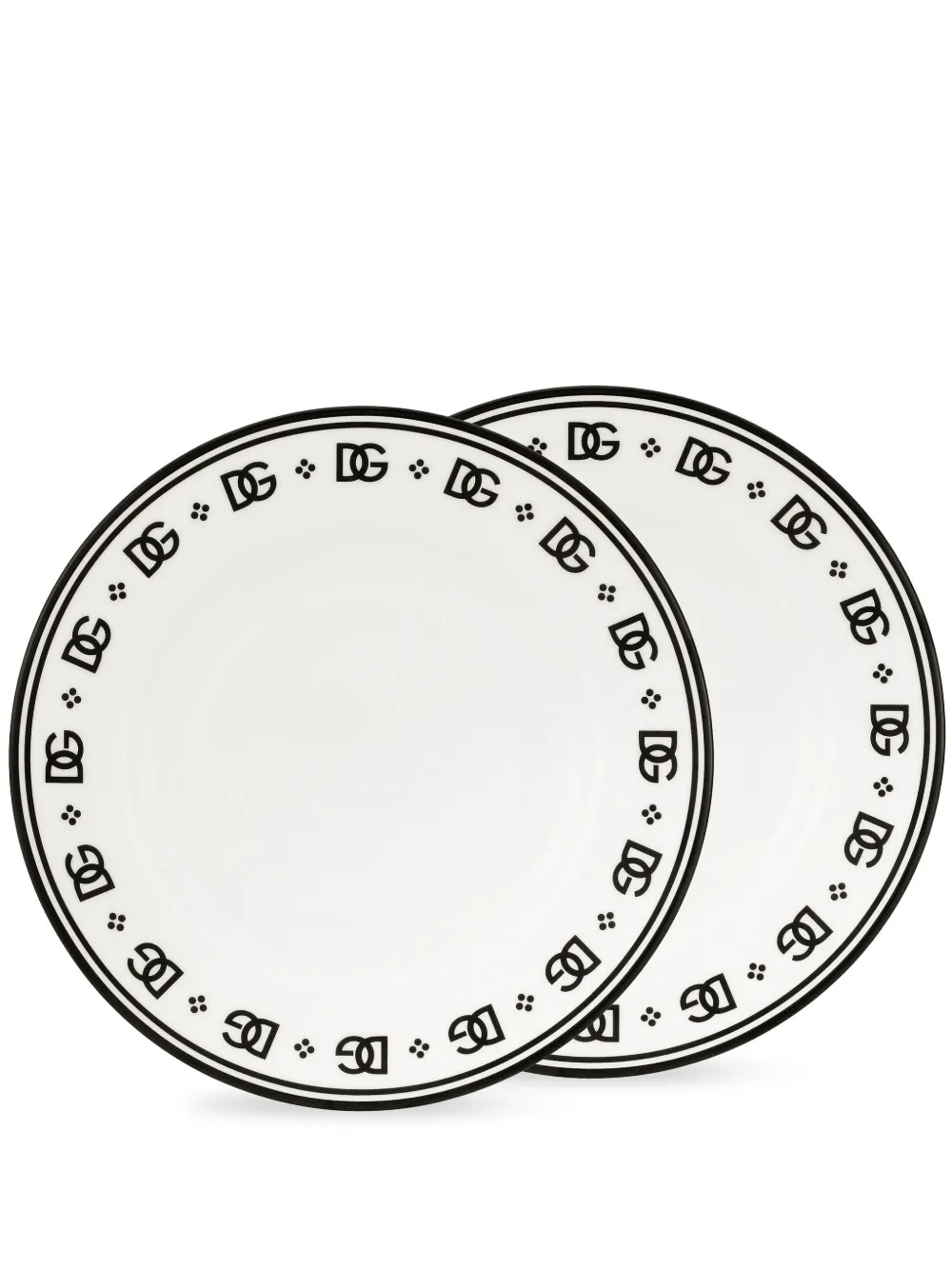 Dolce & Gabbana porcelain soup plates (set of two) | White | Image 1