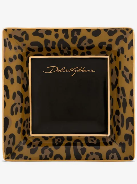 Dolce & Gabbana Vassoio portaoggetti in porcellana (10cm)