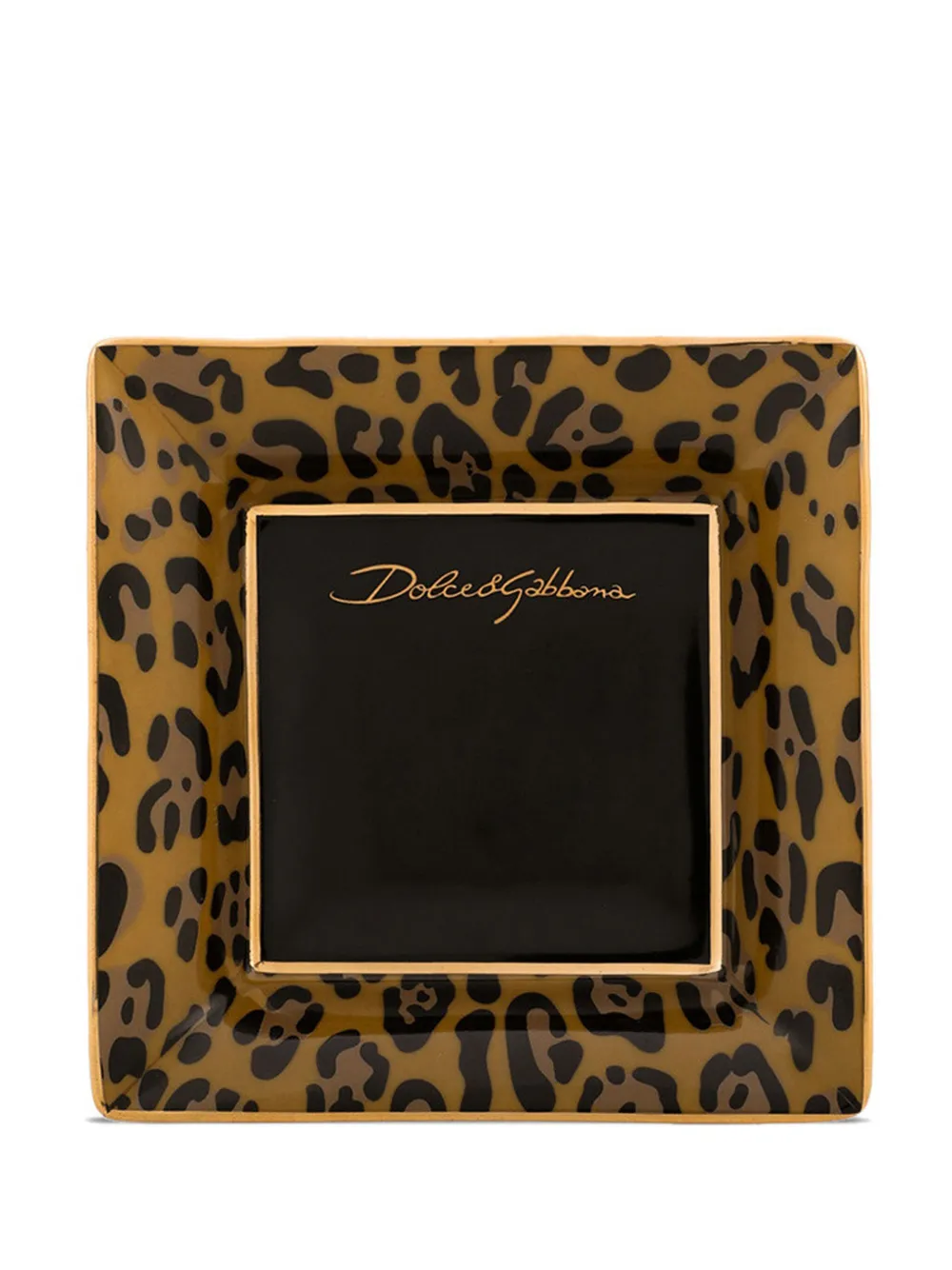 Dolce & Gabbana Porcelain Trinket Tray (set Of Three) In Brown