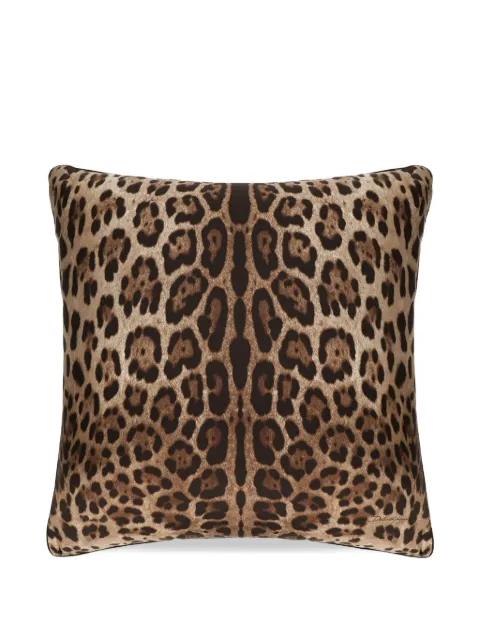 Dolce & Gabbana leopard-print silk cushion (60cm x 60cm)