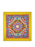 Dolce & Gabbana four-seater printed linen tablecloth - Yellow