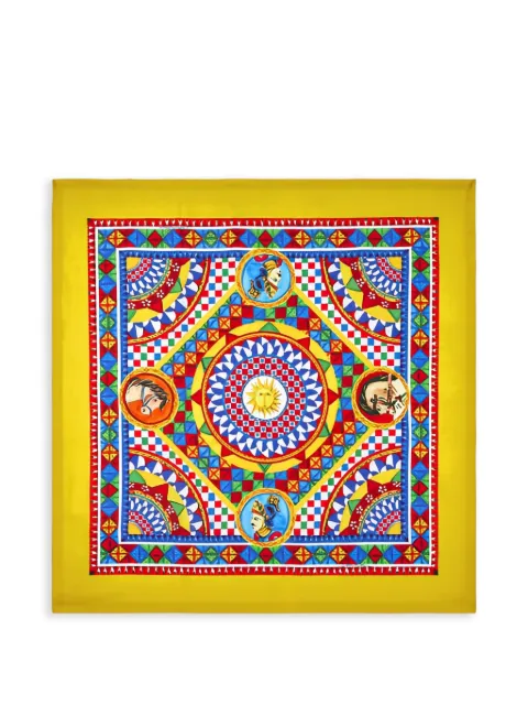 Dolce & Gabbana mantel estampado con cuatro plazas