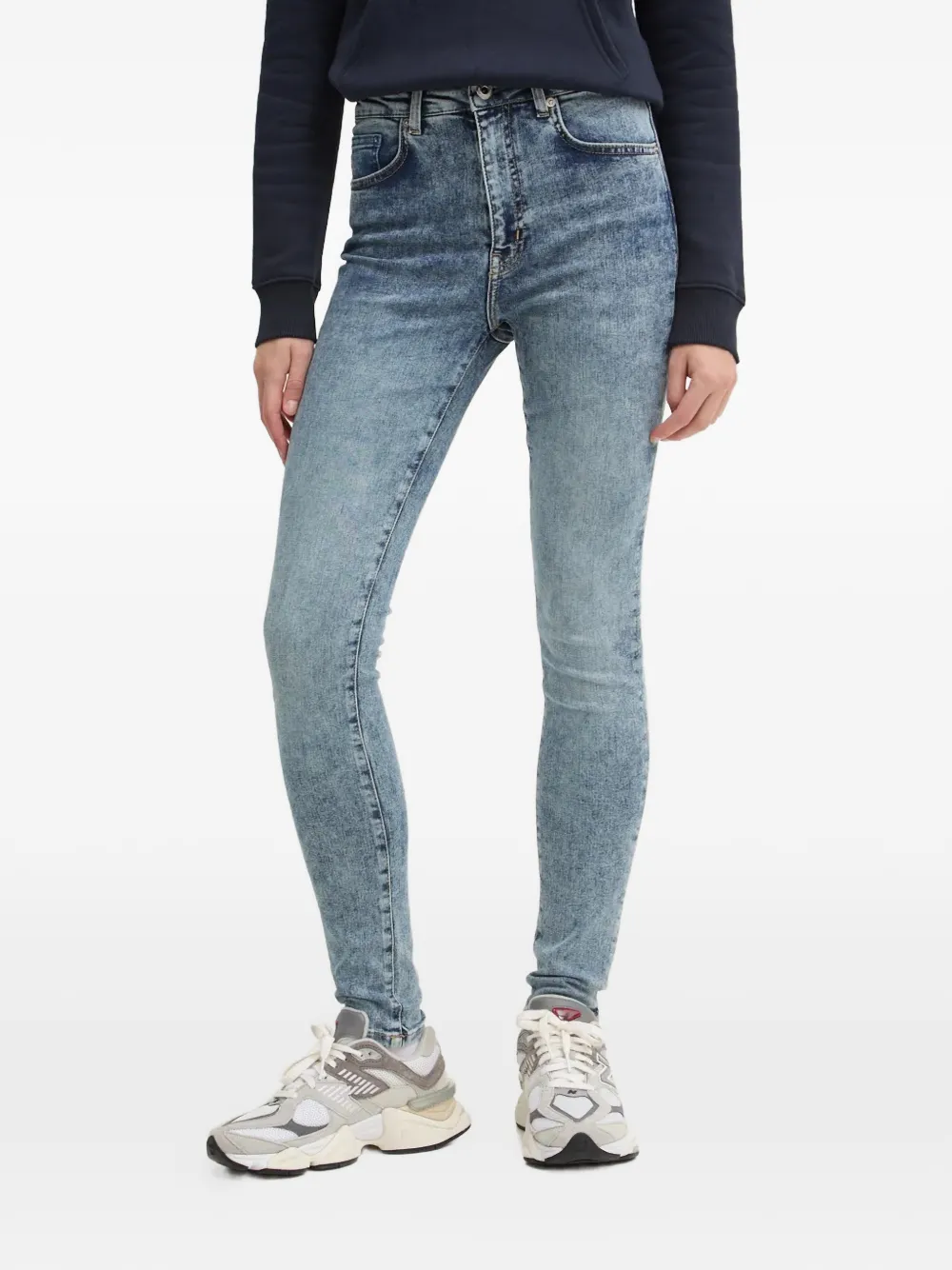Karl Lagerfeld Jeans pocket skinny jeans - Blu