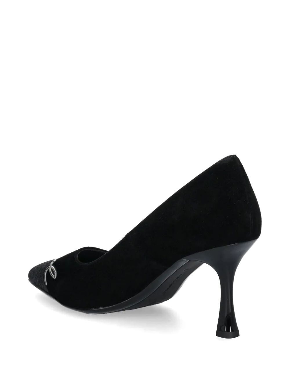 Karl Lagerfeld 80 mm pumps met logoplakkaat Zwart