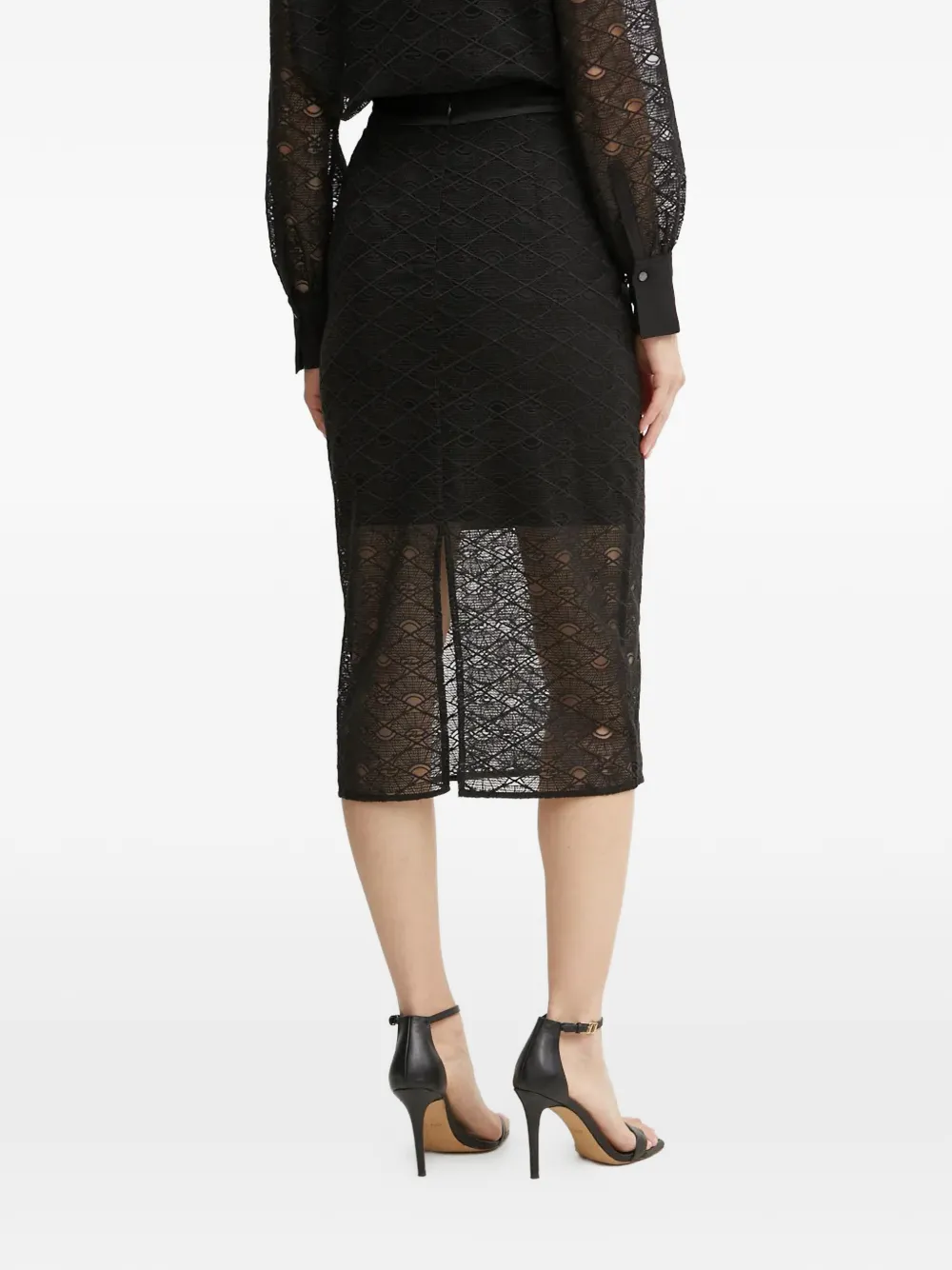  Karl Lagerfeld Lace Skirt - Black 