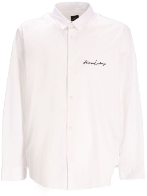 Armani Exchange logo-embroidered shirt Men