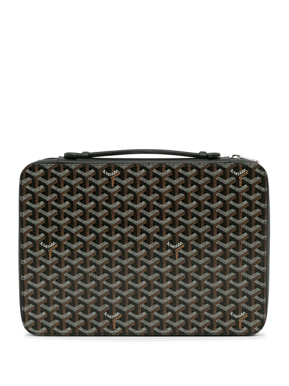 Pre-owned Goyard 2020 Ine Universal Companion Portfolio Business Bag In Black