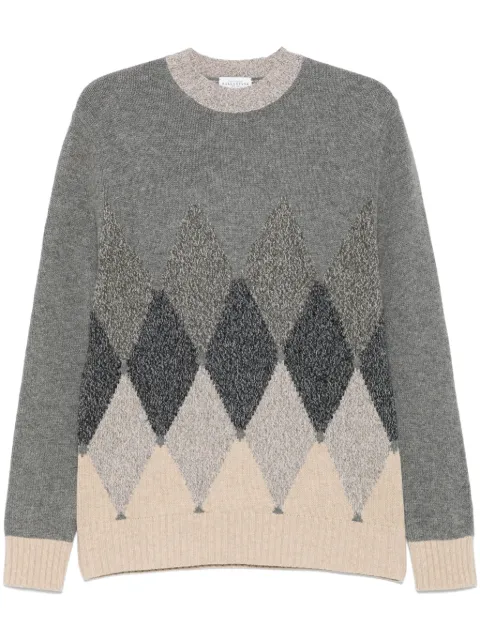 Ballantyne argyle-intarsia sweater