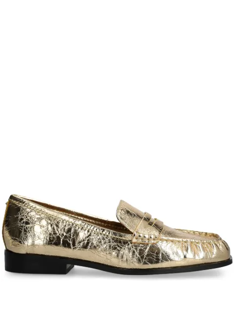 Michael Michael Kors metallic-leather loafers 