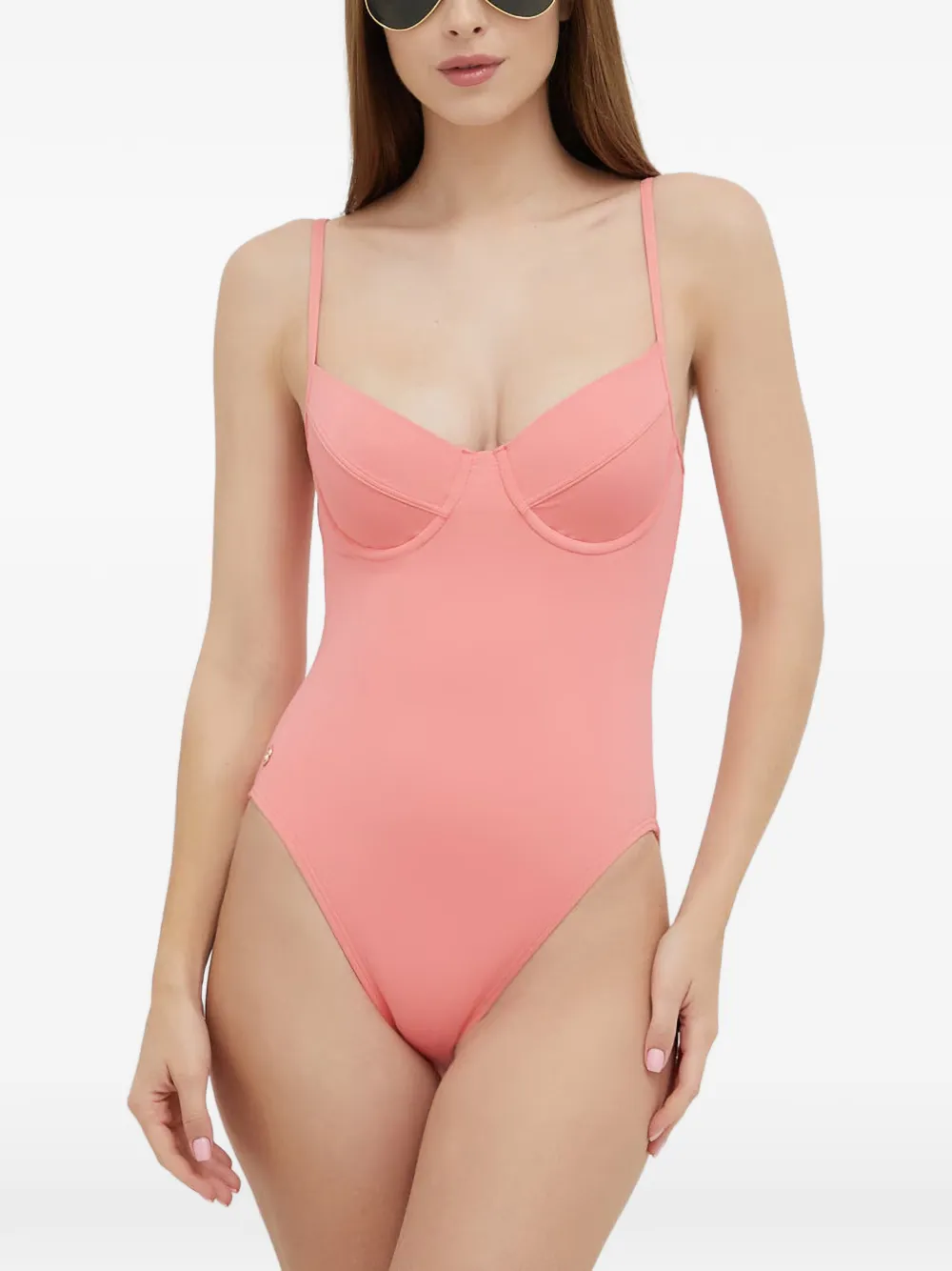 Michael Kors Badpak met logo-plakkaat en beugel Roze