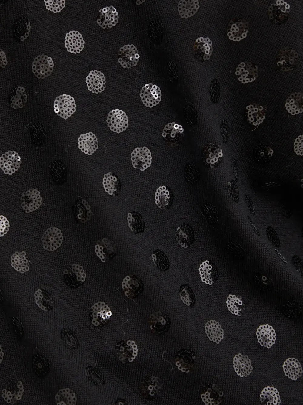 Michael Kors sequined dot wool sweater Zwart