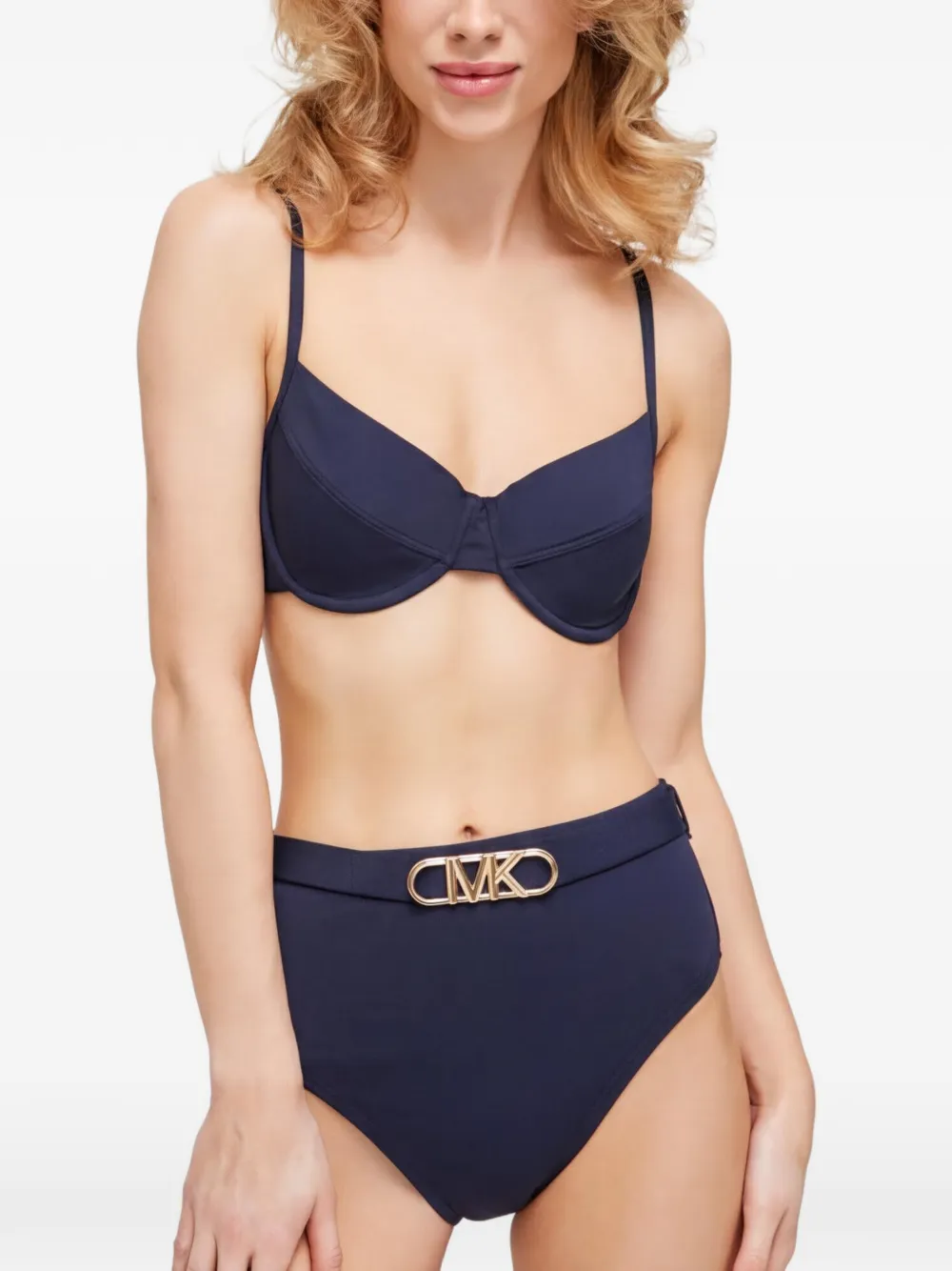 Michael Kors logo-plaque bikini bottoms Blauw