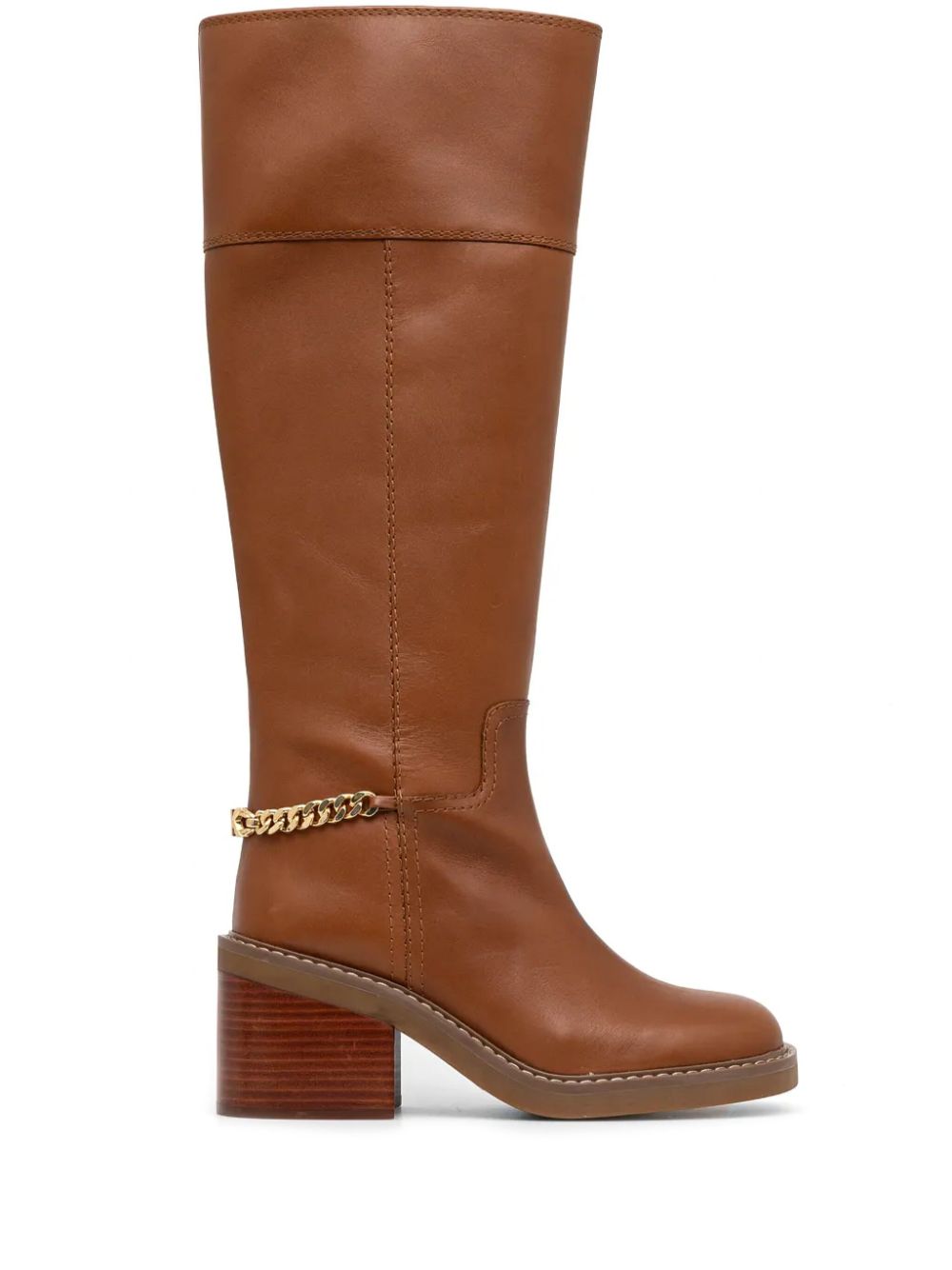 Michael Kors 75mm leather knee boots Bruin