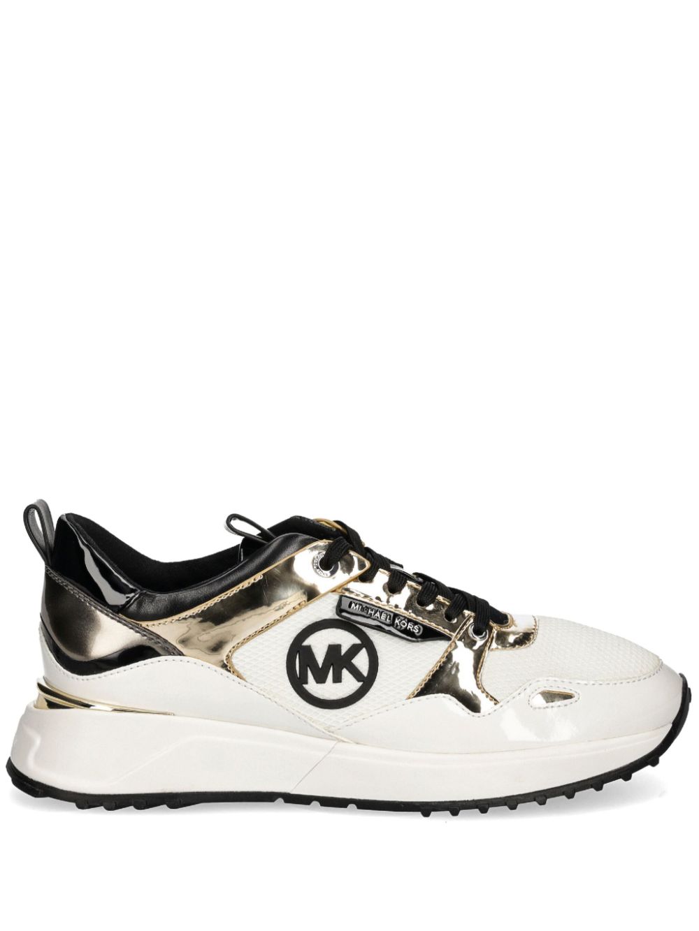 Michael Kors metallic-panel sneakers Wit