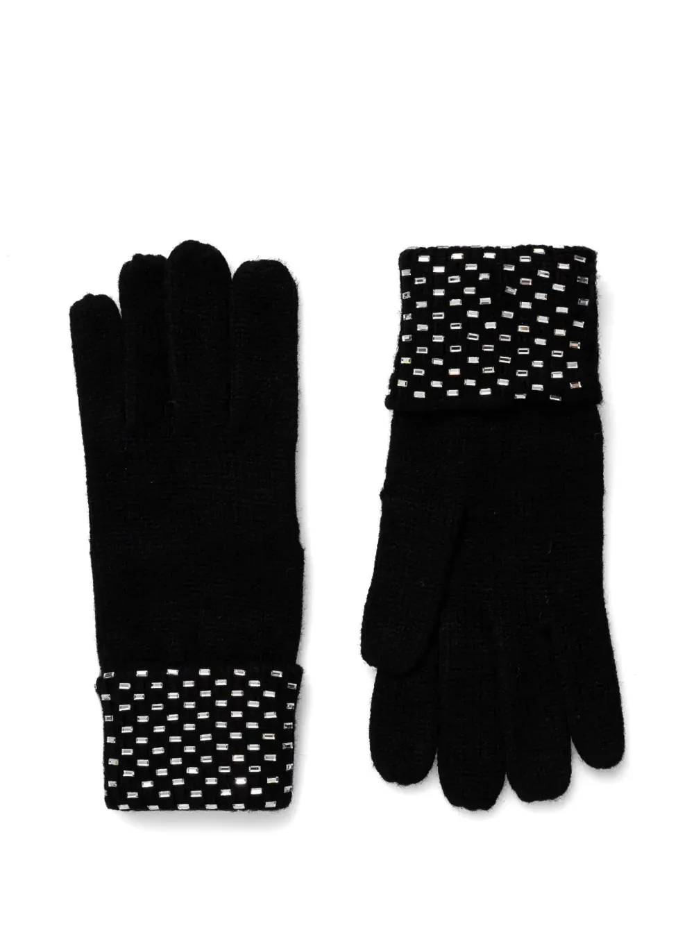 Michael Kors Haarband en handschoenen met studs Zwart