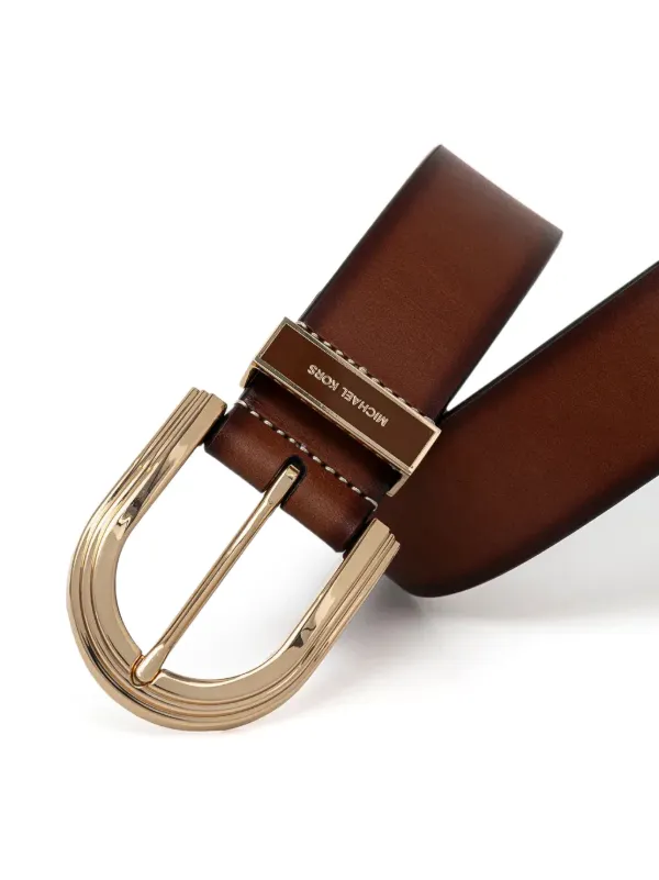 Michael kors leather belts discount