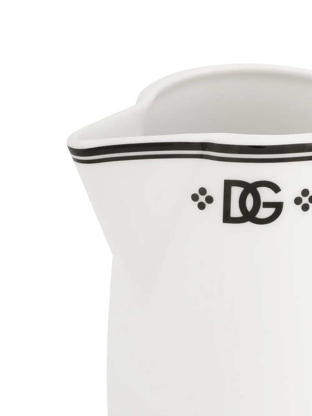 Dolce & Gabbana Porcelain Creamer In Weiss