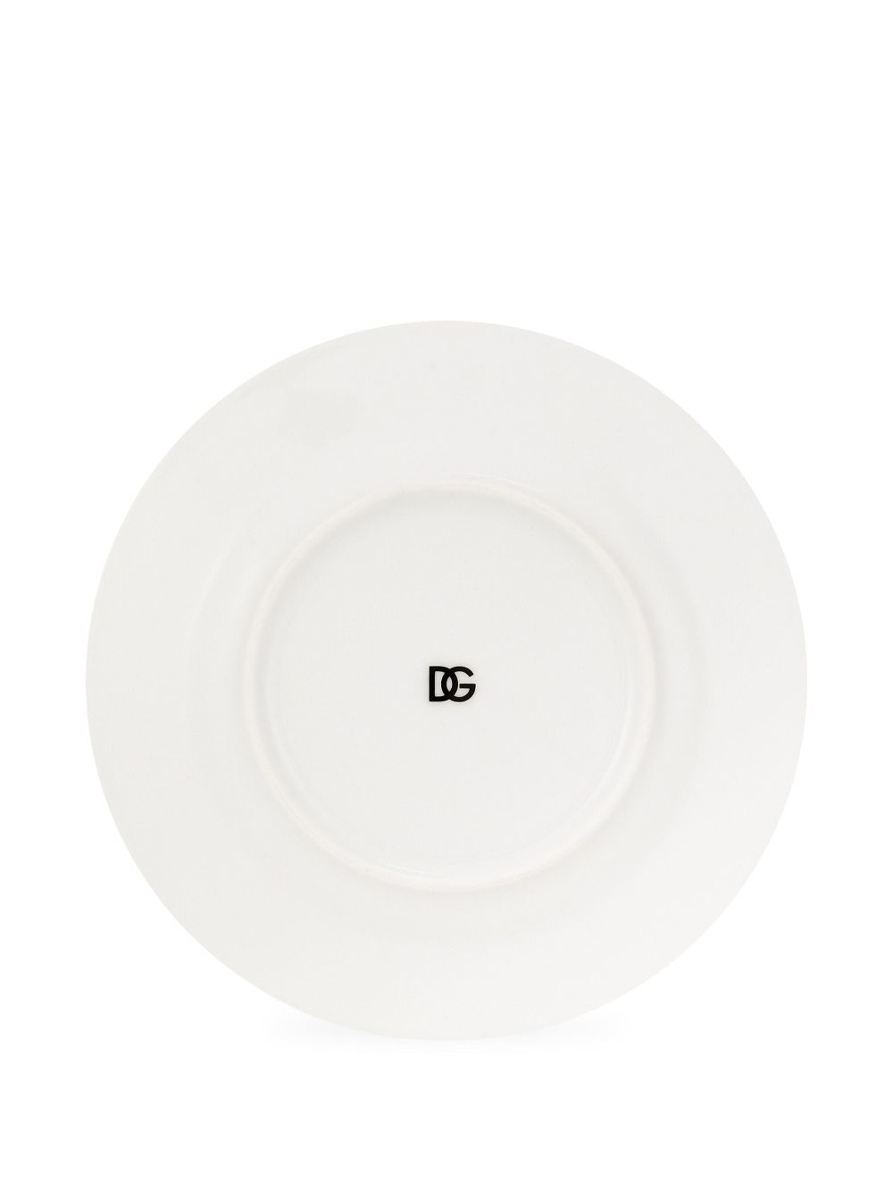 Shop Dolce & Gabbana Porcelain Dessert Plates (set Of Two) In Weiss