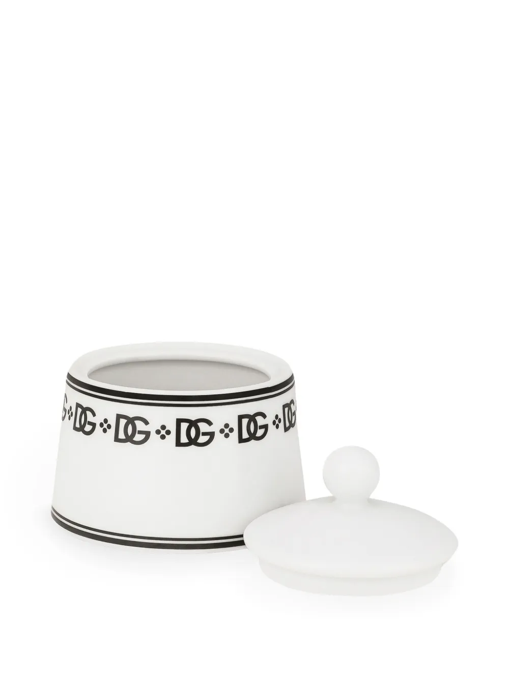 Dolce & Gabbana Porcelain Sugar Bowl In White