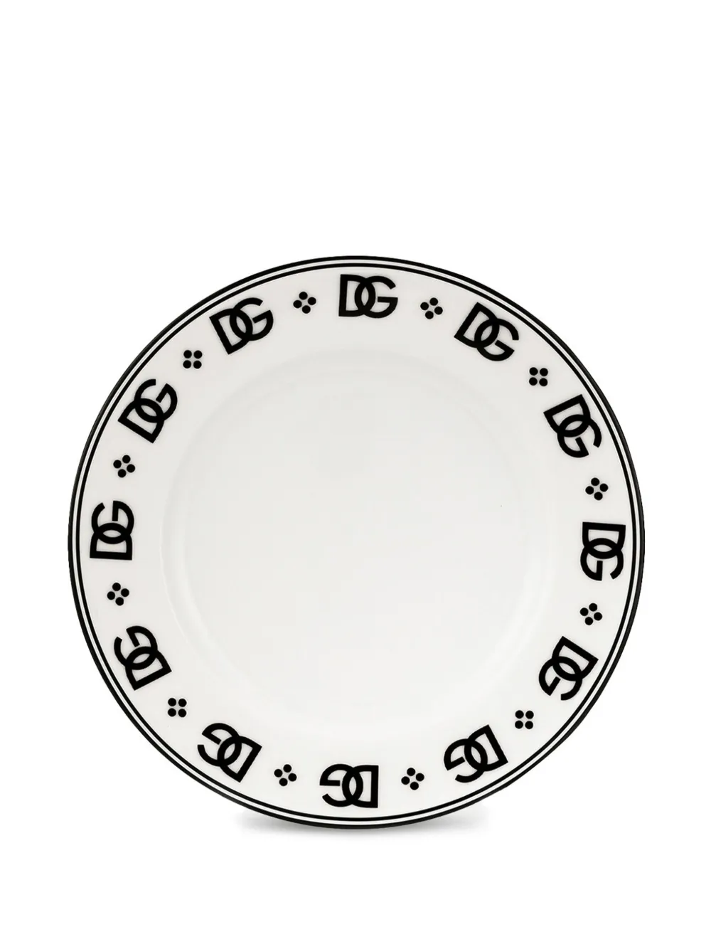 Dolce & Gabbana Porcelain Bread Plates (set Of Two) In Weiss