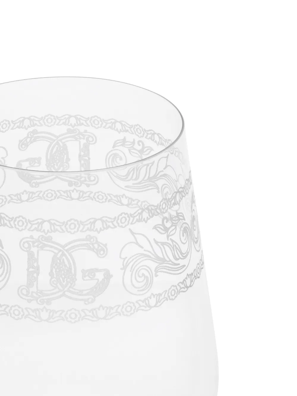 Dolce & Gabbana Red Wine Glass In Weiss