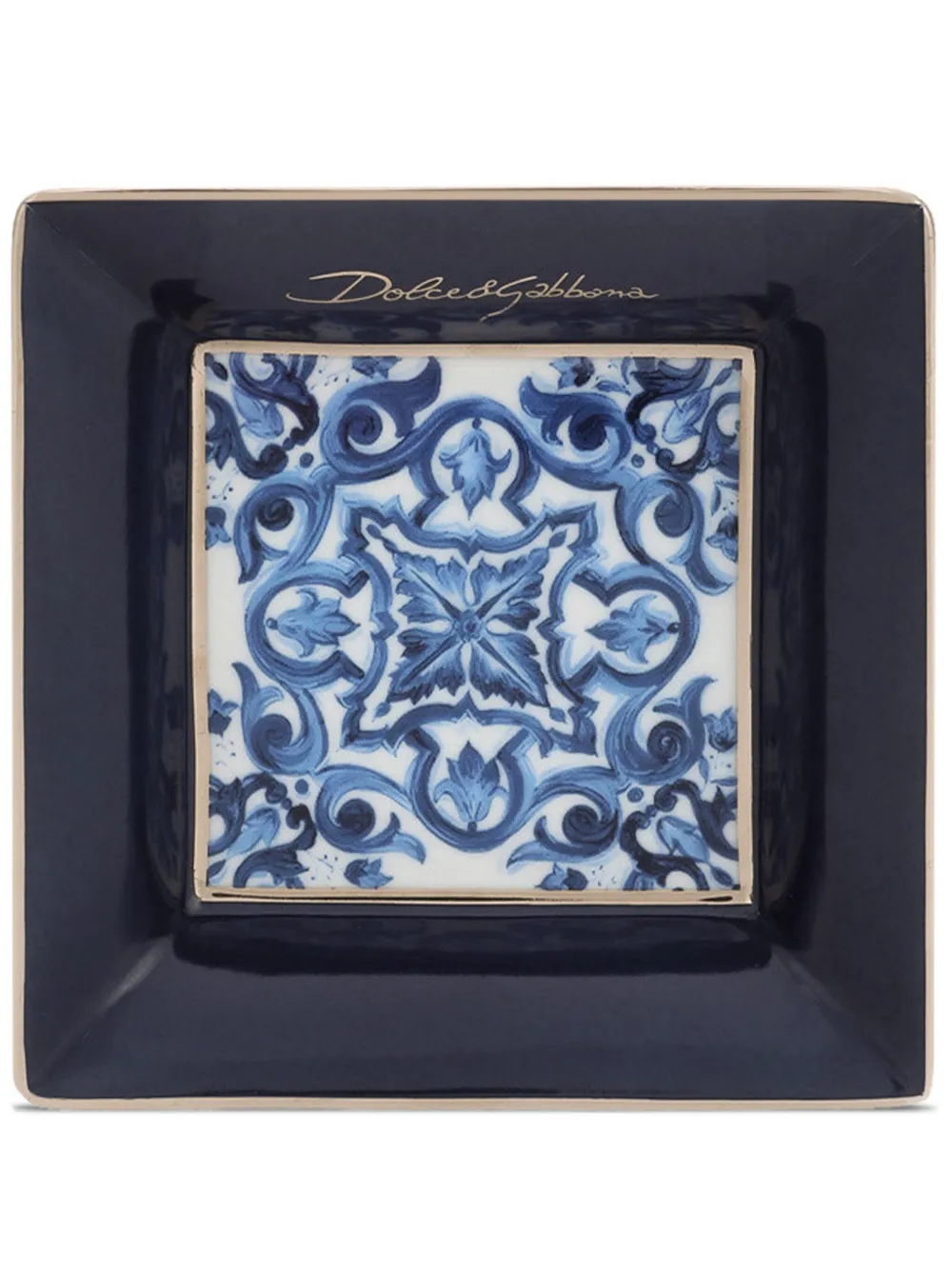 Dolce & Gabbana porcelain decorative tray | Black | Image 1