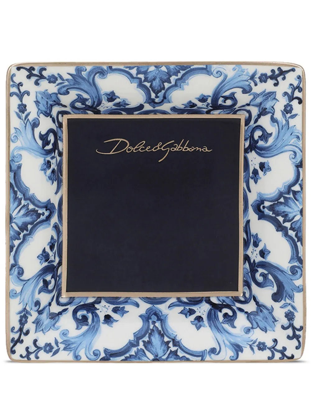 Dolce & Gabbana porcelain decorative tray | Blue | Image 1